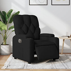 vidaXL Fauteuil inclinable électrique Noir Tissu