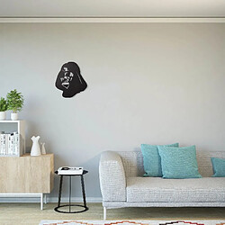 Homemania Décoration murale Dark Vador - Art mural - Star Wars - pour le salon, la chambre à coucher - Acier noir, 40 x 0,15 x 45 cm