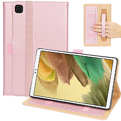 Etui en PU avec support et porte-cartes or rose pour votre Samsung Galaxy Tab A7 Lite 8.7 pouces