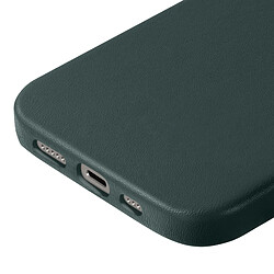 Apple Coque MagSafe pour iPhone 14 Cuir Véritable Original Design Élégant Vert Foncé pas cher