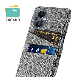 Coque en TPU anti-griffes avec porte-cartes, gris clair pour votre OnePlus Nord N20 5G