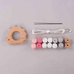 Rayher Kit DIY - Anneau de dentition Hérisson rose