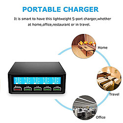 Avis Universal Chargeur rapide portable multiport USB LCD 50W Fast for Small Power Bank | Chargeur de téléphone mobile