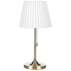 Beliani Lampe à poser bronze et blanc TORYSA