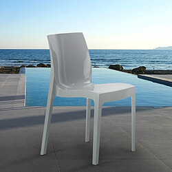 18 Chaises Ice Grand Soleil polypropylène restaurant promo offre stock, Couleur: Gris