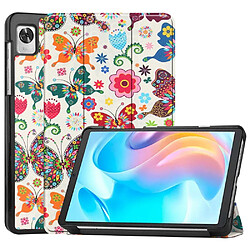 Htdmobiles Housse pour Realme Pad Mini (8,7 pouces) - etui coque pochette simili cuir - PAPILLONS