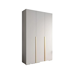 Abiks Meble Armoire Inova 1 À Portes Battantes 236,7/150/47 3 Portes (bianco/d’oro)