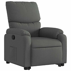 Avis Maison Chic Fauteuil Relax pour salon, Fauteuil inclinable Gris foncé Tissu -GKD69552