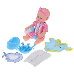 Avis Simulation réaliste Parler Garçon Bébé Poupée Jouer Set Accessoires Enfants Jouets