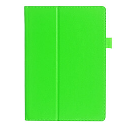 Wewoo Housse Étui vert pour Lenovo TAB 2 A10-30 X30F & TAB 2 A10-70F, 10 pouces Litchi Texture Horizontal Flip solide couleur en cuir avec support