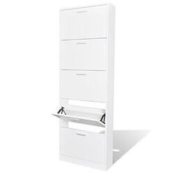 Helloshop26 Meuble armoire à chaussure bois tiroirs 15 paires 2002044