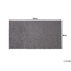 Beliani Tapis gris foncé 80 x 150 cm DEMRE