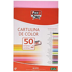 Fixo 11110353-Pack de 50grandes, A4, couleur ROSE