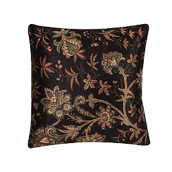 Beliani Coussin KARUR 45 x 45 cm Floral Marron