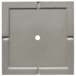 Beliani Cache-pot en fibre d'argile gris clair 33 x 33 x 70 cm DION pas cher