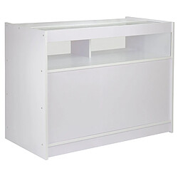 Monstershop Vitrine Comptoir Blanc B1200 pour Commerces