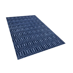 Beliani Tapis bleu marine 140 x 200 cm ADATEPE