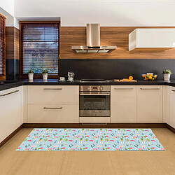 Alter Chemin de cuisine, 100% Made in Italy, Tapis antitache avec impression numérique, Tapis antidérapant et lavable, Modèle Esther, 240x52 cm