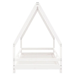 Acheter Maison Chic Lit simple Cadre de lit pour enfants,Lit d'Enfant Moderne blanc 90x190 cm bois de pin massif -MN36488