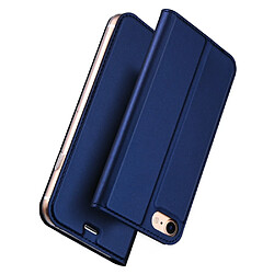 Dux Ducis Etui en PU avec porte-carte bleu pour votre Apple iPhone SE 2/iPhone 9