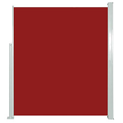 Maison Chic Auvent latéral rétractable de balcon | Store extérieur | Auvent solaire de patio 160x500 cm Rouge -GKD80892