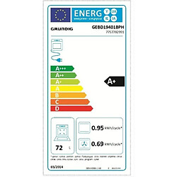 Avis Four encastrable pyrolyse GRUNDIG - GEBD19401BPH - inox - porte froide - 72 L