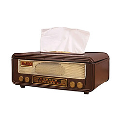 Universal Vintage radio forme papier carton serviettes boîtes de rangement conteneurs porteurs de serviettes en papier boîtes de serviettes en papier boîtes de serviettes en papier