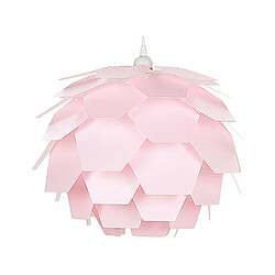 Beliani Lampe suspension rose petit abat-jour SEGRE