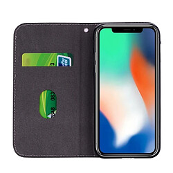 Acheter Wewoo Etui à rabat horizontal en cuir texturé avec texture paillettée et crocodile pour iPhone X / XS, avec emplacements pour cartes et support (Violet)