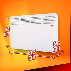 Chauffage mural 2000W - Warm Tech pas cher