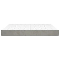 Avis vidaXL Matelas de lit à ressorts ensachés Gris clair 160x200x20 cm