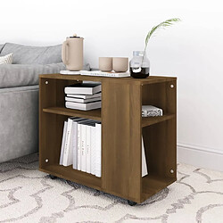 Avis Maison Chic Table d'appoint | Table Basse Chêne marron 70x35x55 cm Bois d'ingénierie -GKD16797