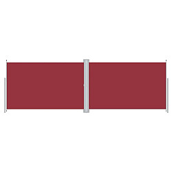 vidaXL Auvent latéral rétractable Rouge 200x600 cm