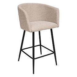 Avis Atmosphera, Createur D'Interieur Lot de 2 fauteuils de bar en velours MARLO - Beige