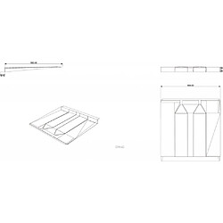 Alpexe Plateau rammasse gouttes pour Lave-vaisselle 60 cm Blanc