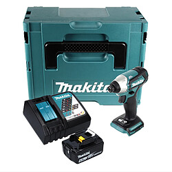 Makita DTD 155 RG1J Clé à choc sans fil 18 V 140 Nm 1/4'' Brushless + 1x batterie 6,0 Ah + chargeur + Makpac