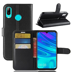 Wewoo Housse Coque Étui en cuir à rabat horizontal Litchi Texture pour HuP30 Lite, avec porte-monnaie et porte-cartes / Slots (Noir)