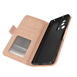 Avizar Étui Folio pour Xiaomi 13 Lite porte-cartes languette magnétique Rose Gold