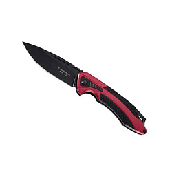 HERBERTZ - 576812 - COUTEAU HERBERTZ INOX ALU ROUGE/NOIR 12CM + CLIP