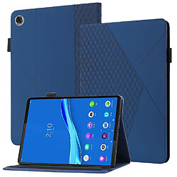 Etui en PU anti-chute, motif losange avec porte-cartes saphire pour votre Lenovo Tab M10 Plus TB-X606F