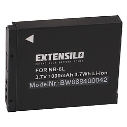 Vhbw EXTENSILO Batterie compatible avec Canon PowerShot D10, S90, SD770is, S95, S120, D20 appareil photo, reflex numérique (1000mAh, 3,7V, Li-ion)