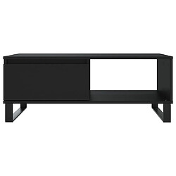 Acheter vidaXL Table basse noir 90x60x35 cm bois d'ingénierie