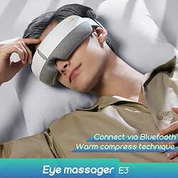 Universal SKG Intelligent Eye Massager E3 Airbag Shiatsu Vibration Mirror Appareil Hot Compress Bluetooth 5 Puce Skin Friendly EMS | Eye Massager