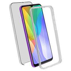 Avizar Coque Huawei Y6p Protection Arrière Rigide + Avant Souple - Transparent