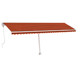 Maison Chic Auvent automatique | Store banne extérieur | Marquise sur pied 600x300 cm Orange/marron -MN84056