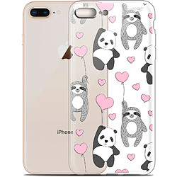 Caseink Coque arrière Apple iPhone 7/8 Plus (4.7 ) Gel HD [ Nouvelle Collection - Souple - Antichoc - Imprimé en France] Panda'mour