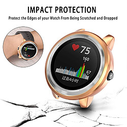 Wewoo Boîtier de montre Pour étui de protection TPU Garmin Vivoactive 3 or rose pas cher