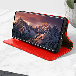 Avizar Étui Galaxy S20 Folio Cuir Véritable Porte cartes Support Vidéo - rouge pas cher