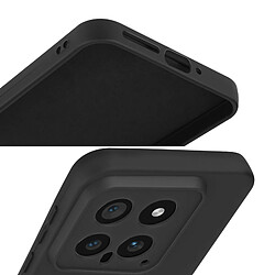 Avizar Coque pour Xiaomi 14 Semi-rigide Soft-touch Anti-traces Noir pas cher