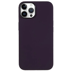 Coque en silicone magnétique, anti-rayures, anti-chute pour votre iPhone 14 Pro Max - violet